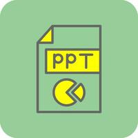 ppt vector icono diseño