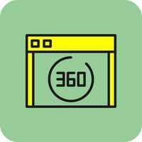 Virtual tour Vector Icon Design