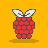 Raspberry Vector Icon Design
