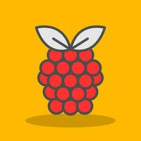 Raspberry Vector Icon Design