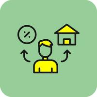 Mortgage Vector Icon Design