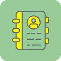 Contact Book  Vector Icon Design