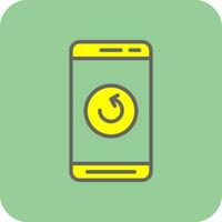 Mobile Refresh  Vector Icon Design
