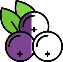 Blackcurrant Vector Icon Design