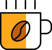 caliente café vector icono diseño