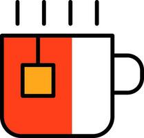 Tea Cup Vector Icon Design