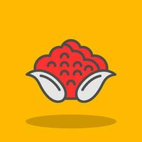 Cauliflower Vector Icon Design