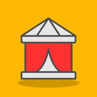 Circus Tent  Vector Icon Design