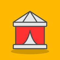 Circus Tent  Vector Icon Design