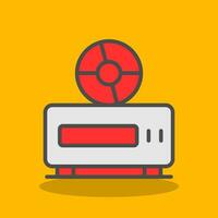 DVD jugador vector icono diseño