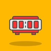 Digital Alarm Clock  Vector Icon Design