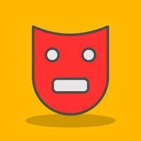 Theatre Mask  Vector Icon Design