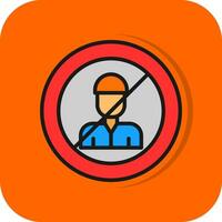 No Child Labor  Vector Icon Design