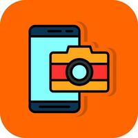 Mobile Camera  Vector Icon Design