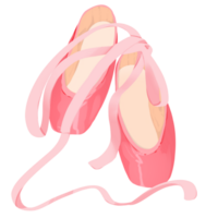 pink ballet shoes png