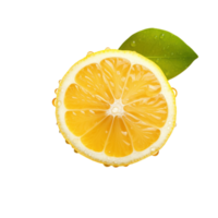 Lemon isolated on transparent background, created with generative AI png