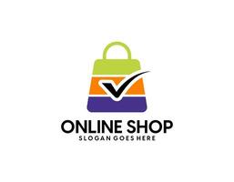 Bag logo. shopping symbol. vector icon.