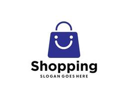 Creative modern abstract eCommerce logo design, colorful gradient online shopping bag logo design template vector