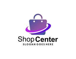 Online shop vector logo for business.