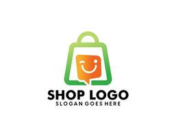 moderno en línea tienda logo diseños modelo vector