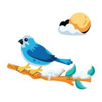 Trendy Sparrow Concepts vector