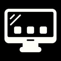 Desktop Computer Vector Icon