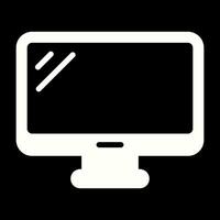 monitor de icono de vector