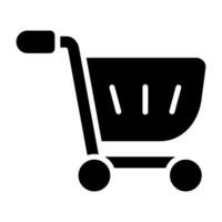 icono de vector de carrito de compras