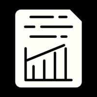 Document Insert Graph Vector Icon
