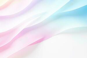 Abstract geometric shape with pastel background, Generative AI illustration photo