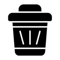 icono de vector de basura