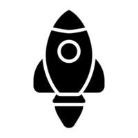 Rocket Lunch Vector Icon