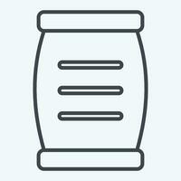 Icon Cement. related to Building Material symbol. line style. simple design editable. simple illustration vector