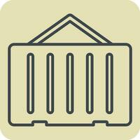 Icon Container. related to Building Material symbol. hand drawn style. simple design editable. simple illustration vector