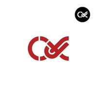 Letter CXJ Monogram Logo Design vector