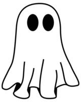 cute halloween ghosts illustration vector