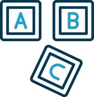 ABC Block  Vector Icon Design