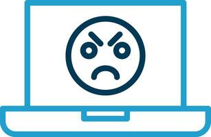 Angry Face  Vector Icon Design