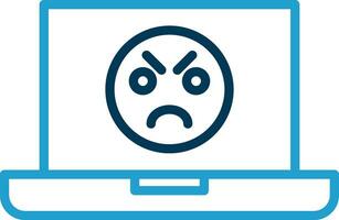 Angry Face  Vector Icon Design