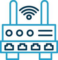 Wifi Router  Vector Icon Design