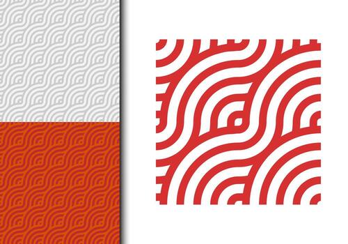 geometría de japonés estilo sin costura modelo elemento vector para antecedentes. moderno y elegante forma textura. ajuste para bandera, fondo, póster, tela, cubrir. vector eps 10