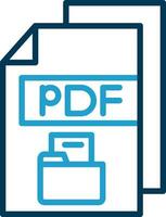 pdf vector icono diseño