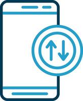 Mobile Data  Vector Icon Design