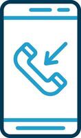 Incoming Call  Vector Icon Design