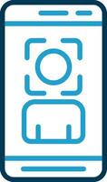 Face Scan  Vector Icon Design