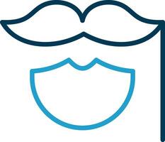 Bigote vector icono diseño