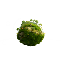 globo concepto ambiental tierra, hoja verdura, césped, ambiental proteccion transparente antecedentes generativo con ai png