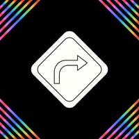 Right Turn Vector Icon