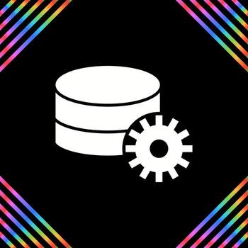 Database Setting Vector Icon