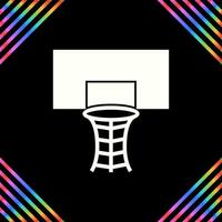 icono de vector de aro de baloncesto